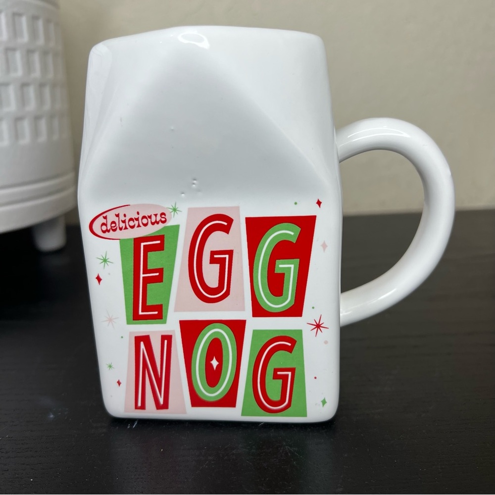 NEW Target Bullseyes Playground Egg Nog Carton Mug